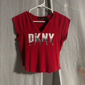 DKNY jeans cropped shirt